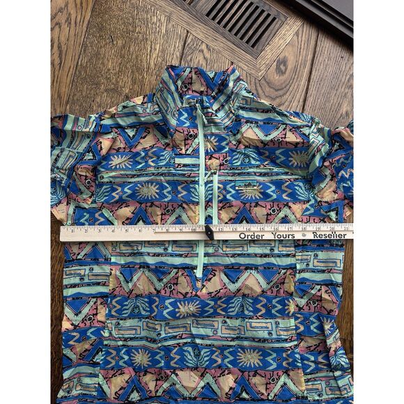 Patagonia Women's Houdini Stash 1/2-Zip Pullover High Hopes/Green Medium New - Picture 5 of 6